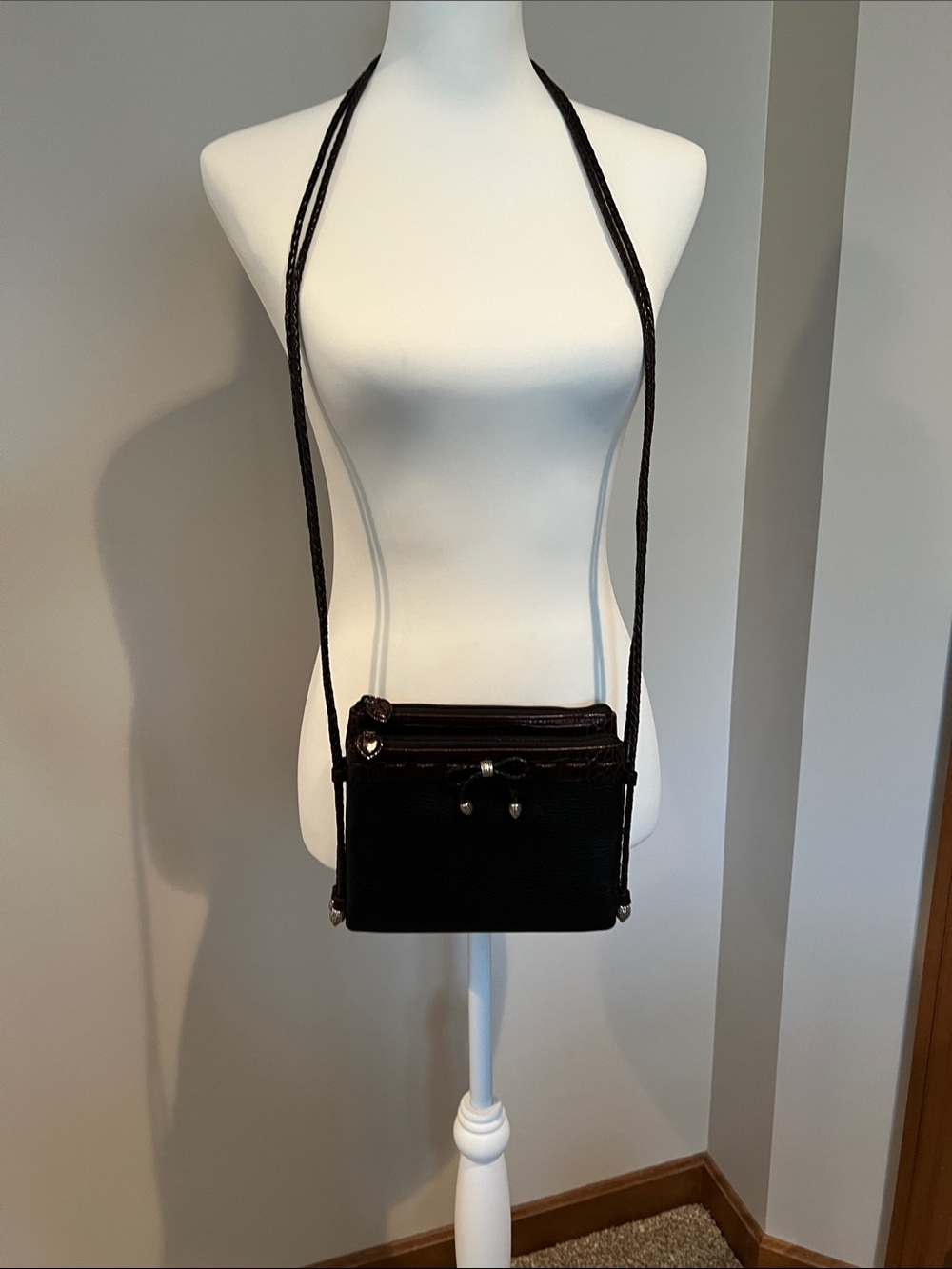 Brighton Classic Black Crossbody Bag